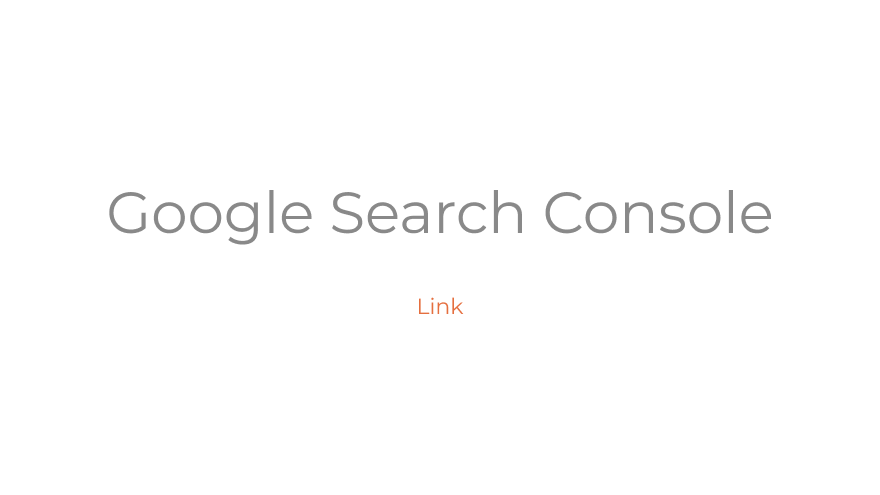 Google Search Console Connection